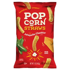 POPS-JC, Popcorn Straw 5oz (142g) Jalepeno Cheddar, 850035082706