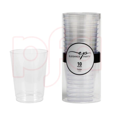 36289, EP 10PK 9oz Tumbler Clear, 191554362895