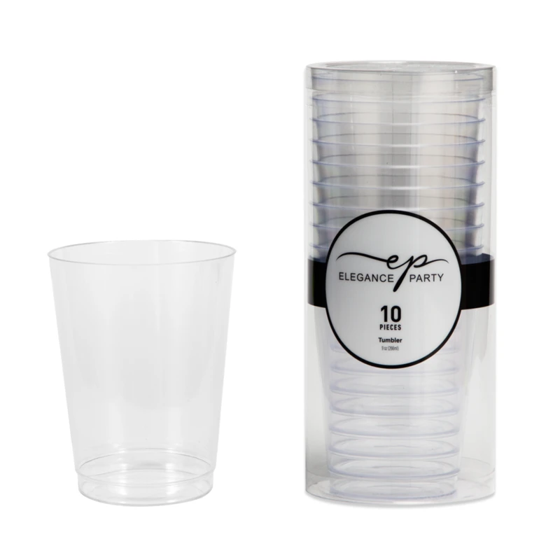 Elegance Party 10PK 9oz Tumbler Clear