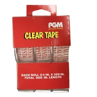 34310-48, Super Clear Tape 3/4x300in 3PK Made In Taiwan, 602323343101