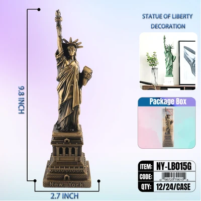 NY-LB015G, STATUE OF LIBERTY Copper (10"), 887257900150