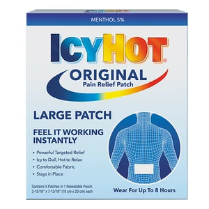 ICYHOT-B5, Icy Hot Orginal Large Patch 5 Count Back