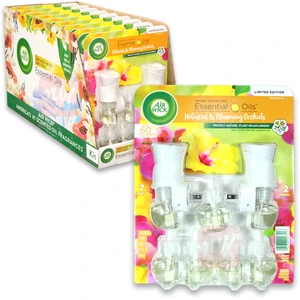 AWO7-2HBO, Air Wick Oil Plug in Set 7 Oil +2 Gadget Hibiscus & Blooming Orchids, 062338027418