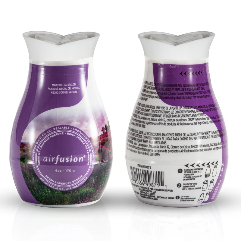 Air Fusion Adjustable Gel Air Freshener 6oz Fresh Lavender Breeze