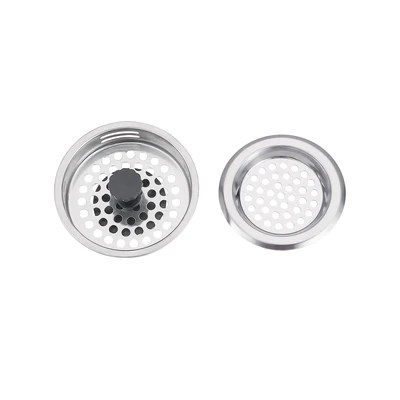 42104, Ideal Kitchen Sink Strainer Stainless Steel 2PK  - Perforated mesh, 191554421042