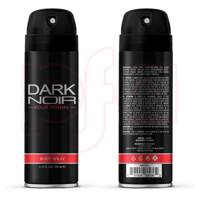 88236, Body Spray Aerosol 6.76Floz/200ml DARK NOIR, 191554882362