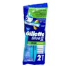 GB2-PP2, Gillette Blue II Plus Pivot 2 Pack Shavers, 7702018965267