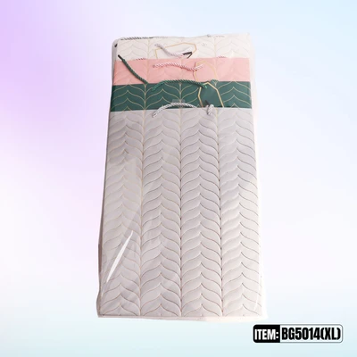 BG5014-XL, General Gift Bags XL x4 Assted. 12.2"x4.7"16.5", 887257150289