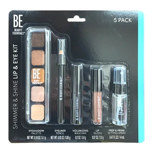 BE-03999, Beauty Essentials Shimmer & Shine Lip and Eye Kit, 811170039994