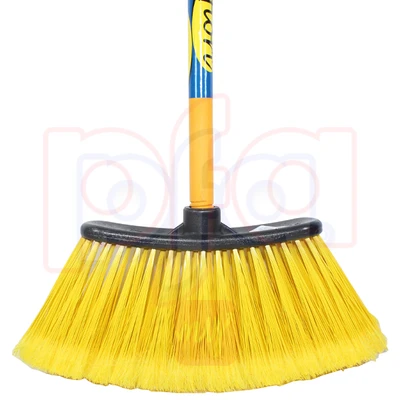 KK-203C, Super Riato Plastic Broom w/ Wood Stick, 850025307949