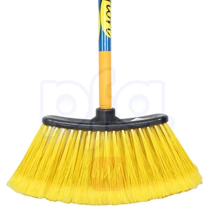 KK-203C, Super Riato Plastic Broom w/ Wood Stick, 850025307949