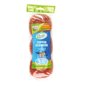 32102, Fresh Start Scourers 3PK Copper, 191554321021