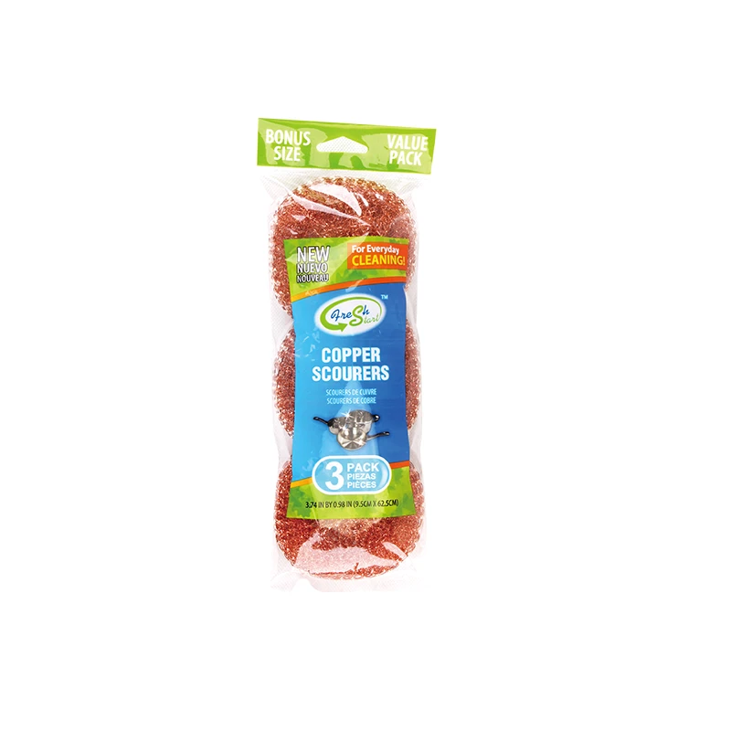 Fresh Start Scourers 3PK Copper