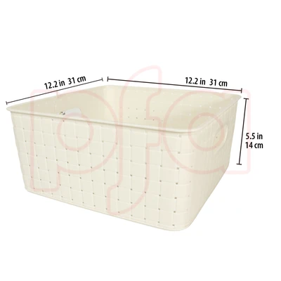 38310, ldeal Home Storage Basket 12.2x12.2x5.5 inch, 191554383104