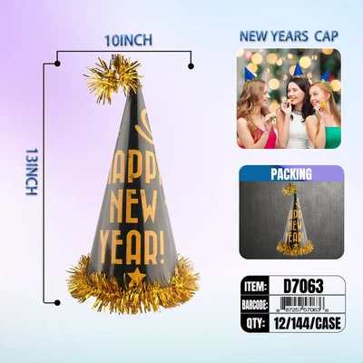 D7063, New Year Hat, 887257570636
