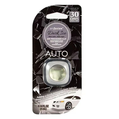 99836, Air Fusion Air Fresher Clip 1 Pack 4ml Black Ice, 191554998360