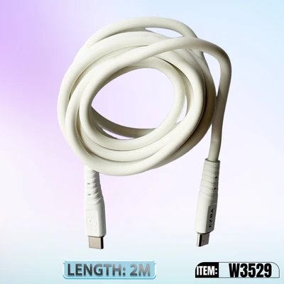 W3529, FAST CHARGING DATA CABLE 2M 60W C-C, 6918033879750