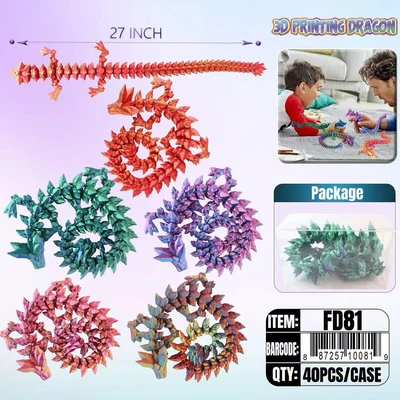 FD81, 70CM 70CM宝石龙 CRYSTAL DRAGON 27" 1/PVC, 887257100819