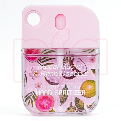 60380, Wish 1.2 oz Hand Sanitizer Spray , Sweet Guava/Black Plum/Cucumbe Melon/Violet Orchid, 191554603806