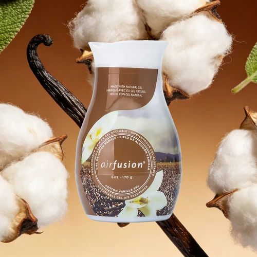 Cotton Vanilla Sky Adjustable Gel Air Freshener