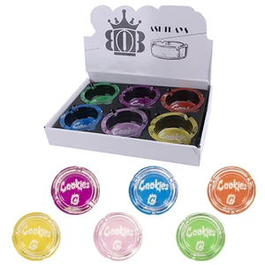 55998CK, Glass Ashtray 8.5x3cm Cookies, 036882559985
