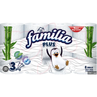 FAM-TP8, Familia Plus Toilet Paper 8 Pack 5000035, 8690536020157
