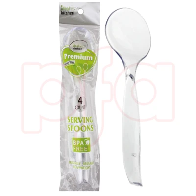 36014, Ideal Kitchen HD 4CT Clear Serving Spoon, 191554360143