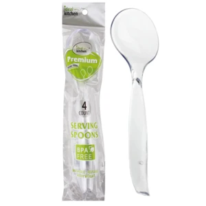 36014, Ideal Kitchen HD 4CT Clear Serving Spoon, 191554360143