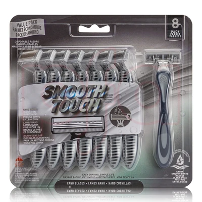 67118, Smooth Touch Razor Triple blade 8PK, 191554671188