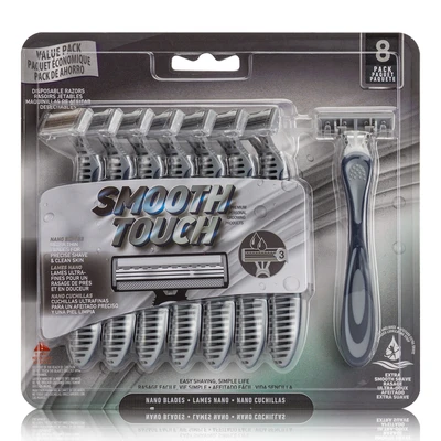 67118, Smooth Touch Razor Triple blade 8PK, 191554671188