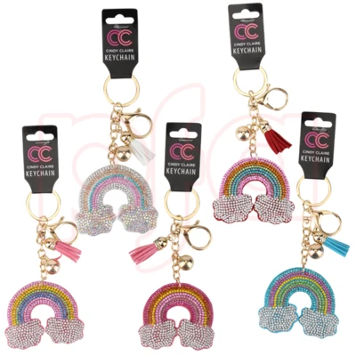 81045, CC Keychain Bling Rainbow, 191554810457