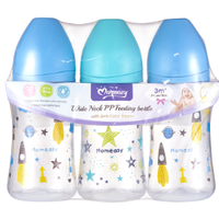 Wide-neck Feeding Bottle Set 8oz/240ML 3pk