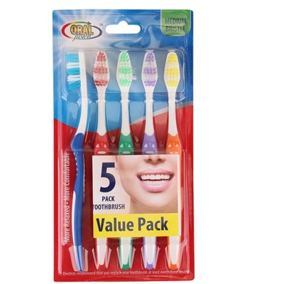 68001, Oral Fusion Toothbrush 5PK Medium, 191554680012