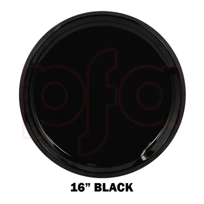 AMS-432345.10, Amscan Plastic Round Platter 16" Black, 013051655112