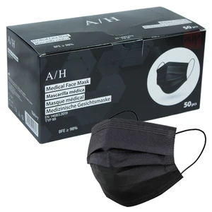MASK2400B, Face Mask Disposable Black