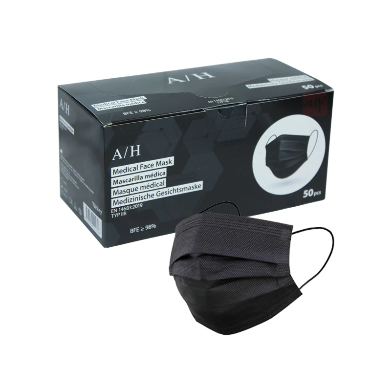 Face Mask Disposable Black