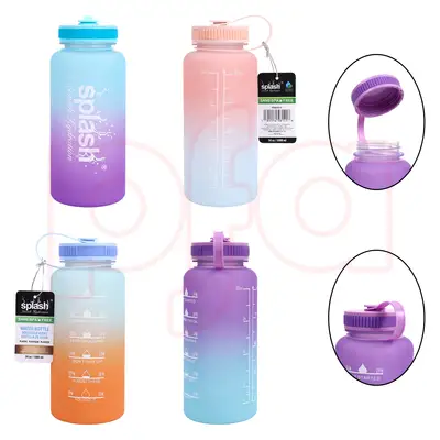 58141, Splash Plastic Sport Bottle 34oz Twist Cap, 191554581418