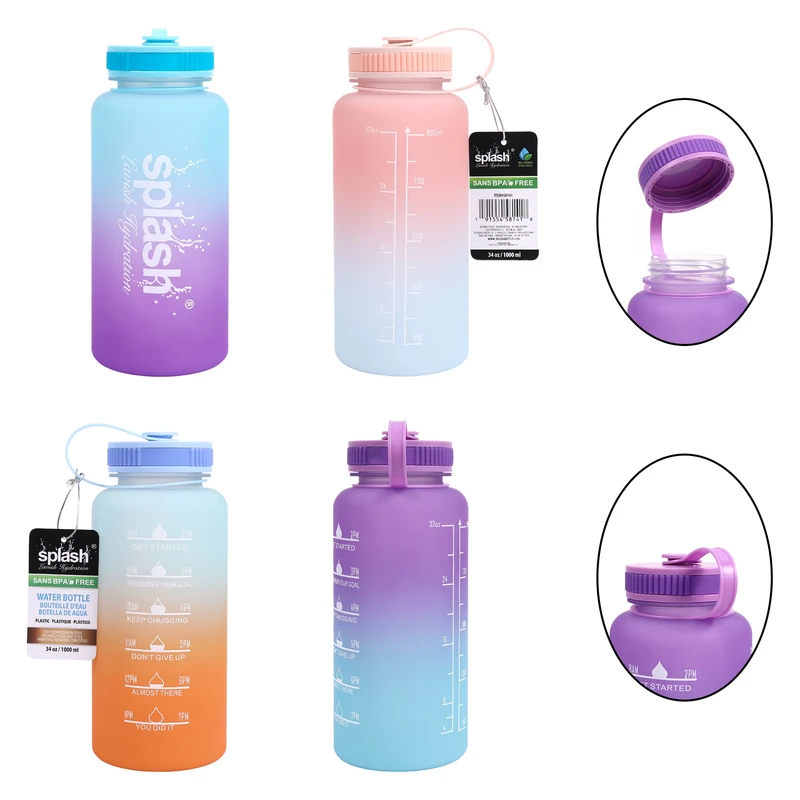 Splash Plastic Sport Bottle 34oz Twist Cap
