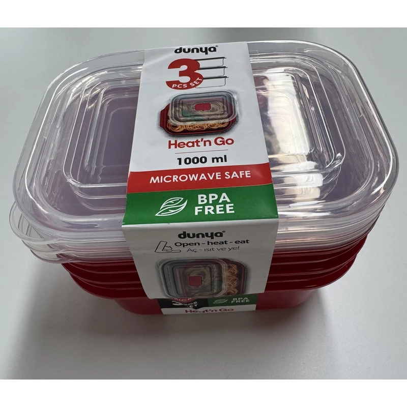 Fresh Guard Food Storage Container Set 6 pcs Rectangle 3*33.8oz