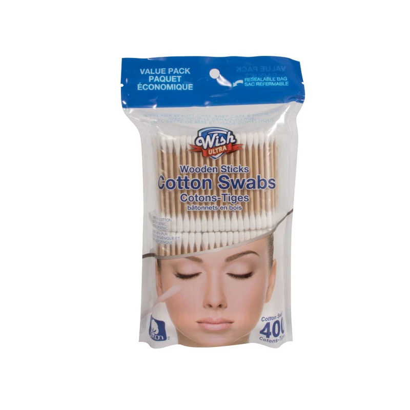 Wish Cotton Swabs Wood 200CT*2PK HD