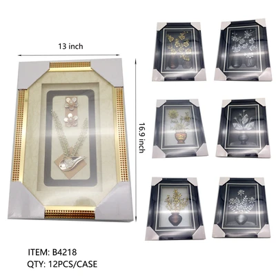 B4218, Flower Picture Frame 16"x13", 887257642180