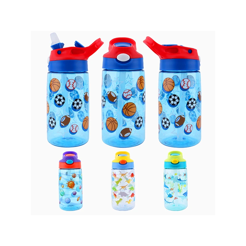 Splash Plastic Bottle 16.9oz Flip Straw Boys