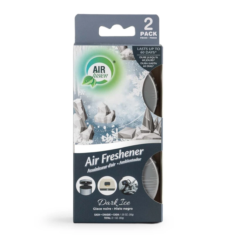 Air Fusion Air Freshener 2pk Dark Ice