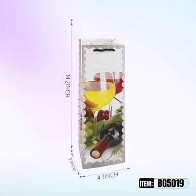 BG5019, General Bottle Bags Ast.4-Styles 4.7"x3.5"x13.8", 887257150401