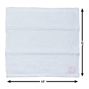 TWC00756, Hand Towel 13" x 13" in. White 1PK