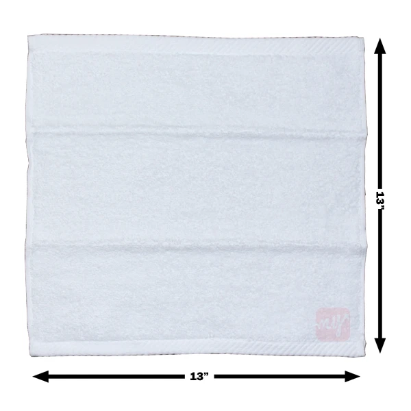 TWC00756, Hand Towel 13" x 13" in. White 1PK