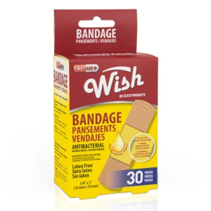 23102, Wish Bandage Antibacterial 30CT, 191554231023