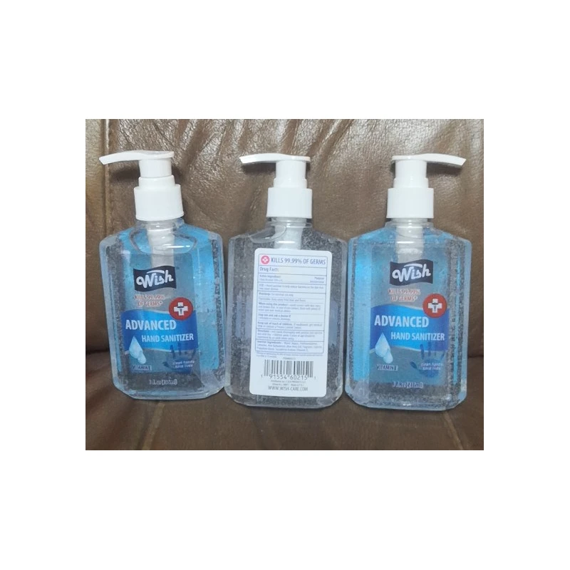 Wish Hand Sanitizer 8oz Regular Vitamin E
