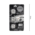 99842, Air Fusion Air Freshener Clips Black Ice 3 Pack, 191554998421