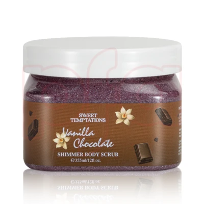 89505, Women's Shimmer Body Scrub 12oz/355ml   VANILLA CHOCOLATE, 191554895058